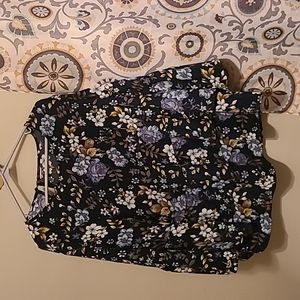Maurices 2X flowered shirt